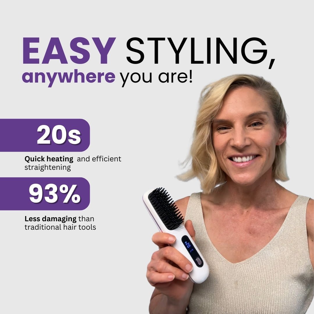 elegiar® Portable Straightener Brush - GoBrush PRO