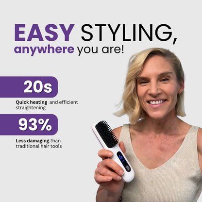 elegiar® Portable Straightener Brush - GoBrush PRO